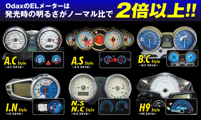 オダックス Odax El Meter Panel For Sports Bikes